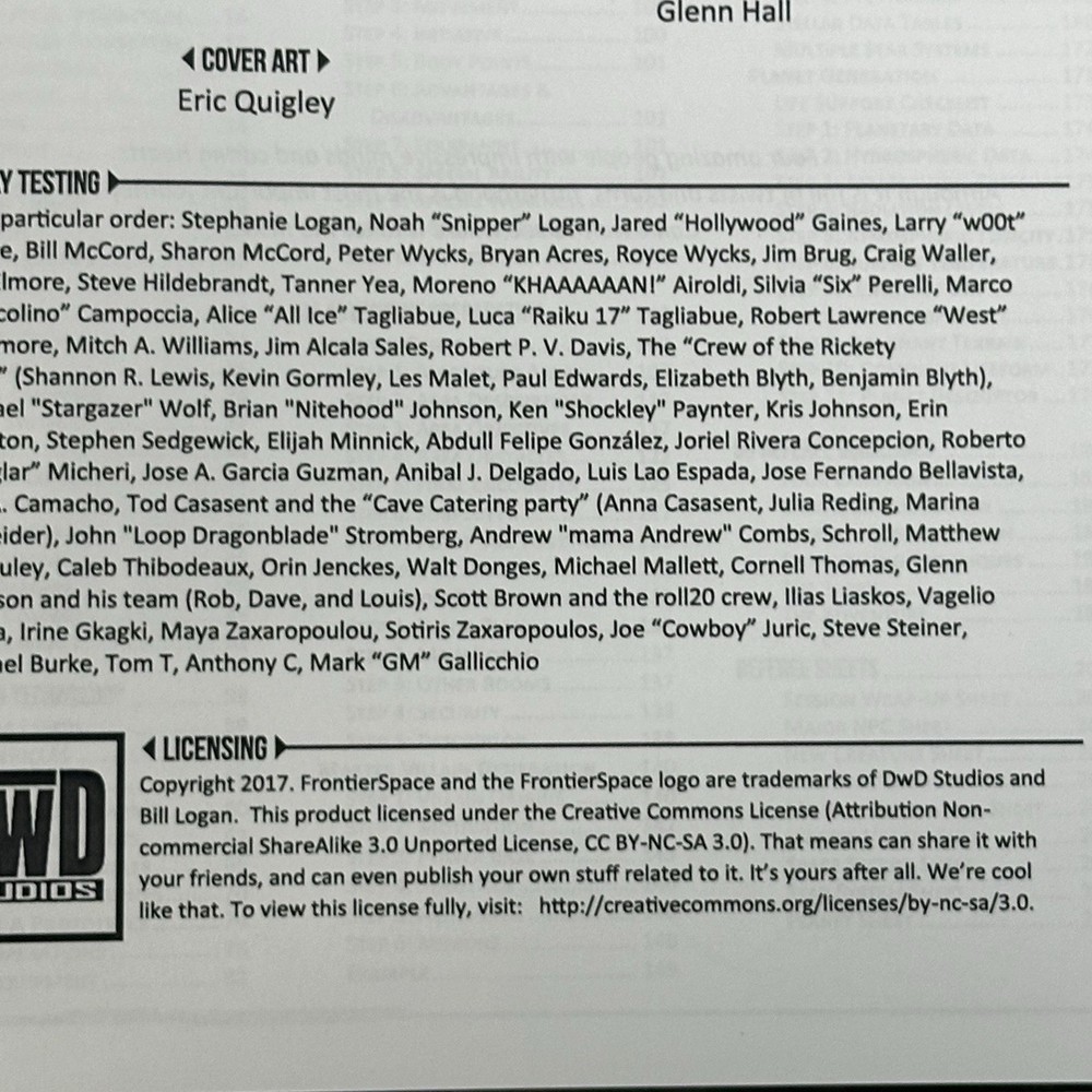 Frontier Space Referee's Handbook Hardcover: FrontierSpace RPG