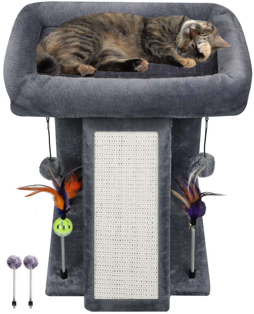 Cat Tree Tower with Cat Scratching Post for Indoor Cats, Activity Centre Clim...