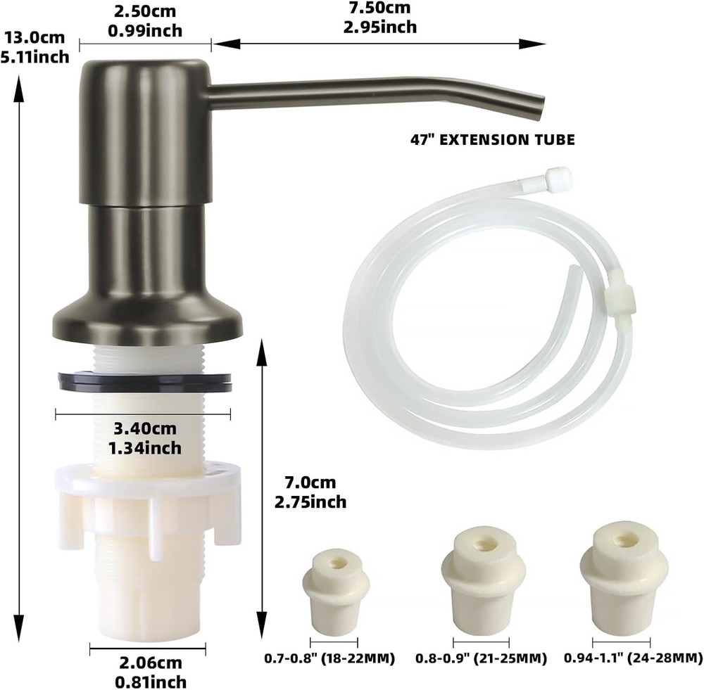 Stainless Steel Kitchen Sink Soap Dispenser