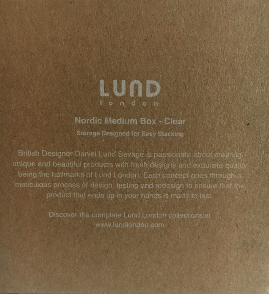 LUND Nordic Medium Box - Clear New