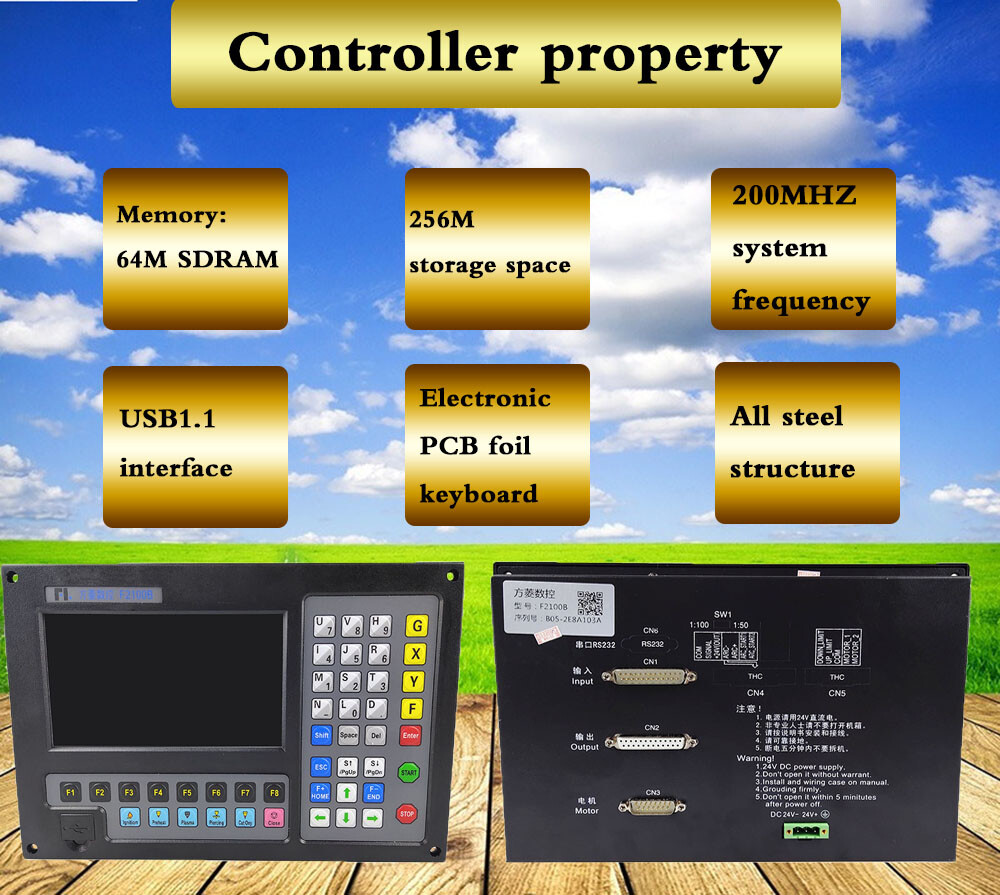 NewF2100B 2Axis CNC Controller for CNC Plasma Cutting Machine Laser Flame Cutter