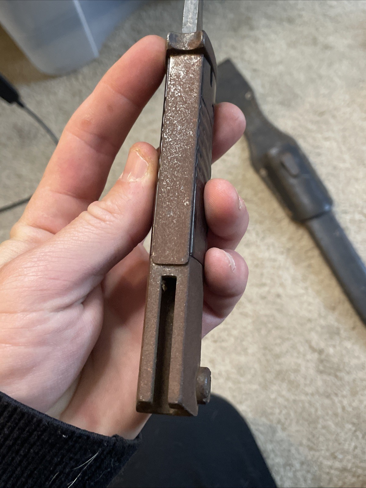 RARE Vintage World War 2 GERMAN K98 Matching Numbers Bayonet w/ Sheath & Frog