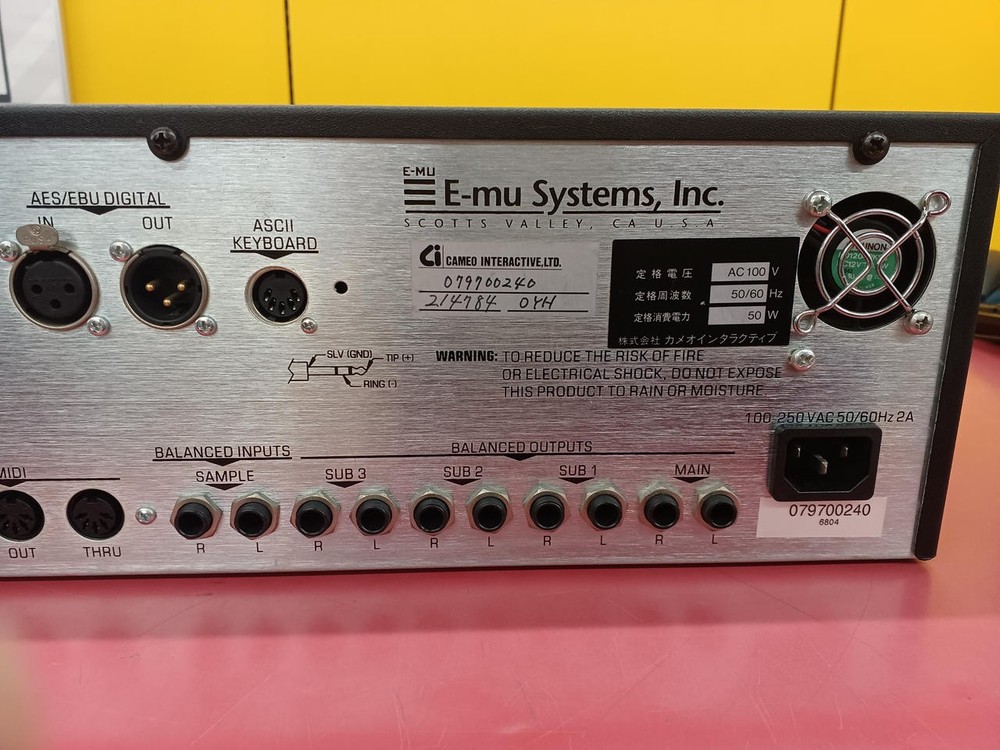 E-MU E-Synth Rack 6804 Sampler Synthesizer w/ Cable EOS 128MB Tested TMB01 12.0