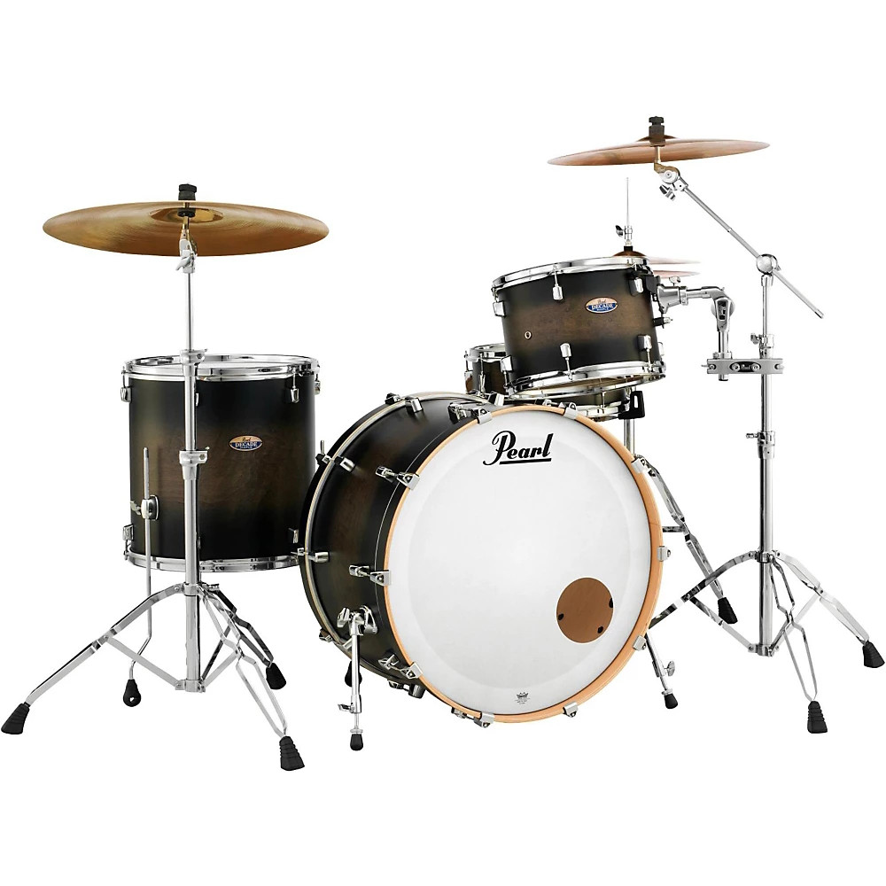 Pearl Decade Maple 3-Piece Shell Pack Satin Black Burst