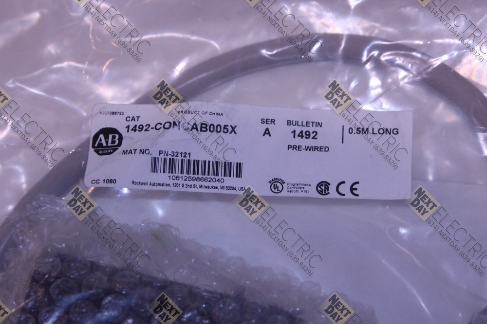 Allen Bradley, 1492-CONCAB005X, Cable Connector PLC Card Pre Wired Module