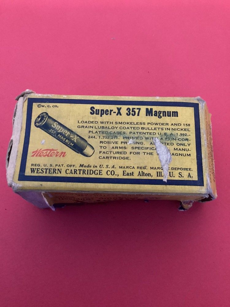 EMPTY Ammo Box Western Super X 357 Magnum