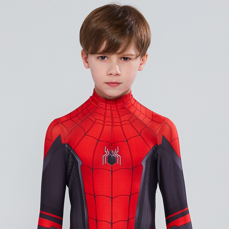 Spiderman Far From Home Cosplay Kids Jumpsuit Boys Spiderman Costumes Suit Mask