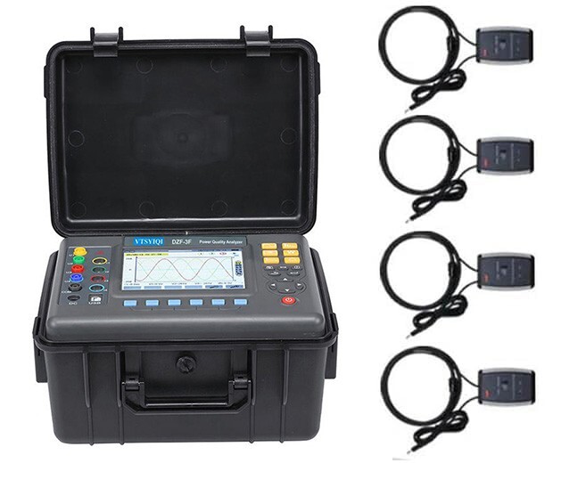 Power Quality Meter 3 Phase Power Quality Analyzer with Range 10A-6000A Ф300mm
