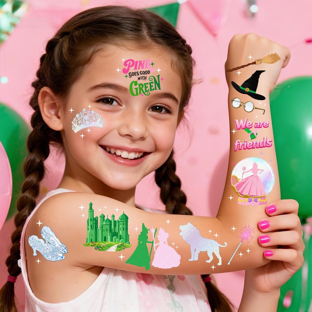 84Pcs Witch Temporary Tattoos - Birthday One Size, Multicolor