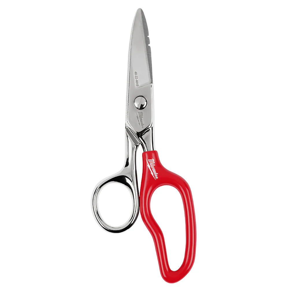 Milwaukee 48-22-4049 Durable Sharp Steel  Electrician Scissors w/Extended Handle