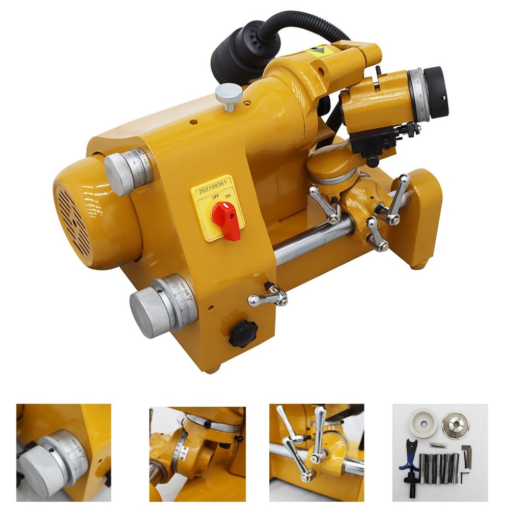 110V U2 R8 Collet Universal Cutter Grinder Sharpener Drill Sharpening Mill Tool