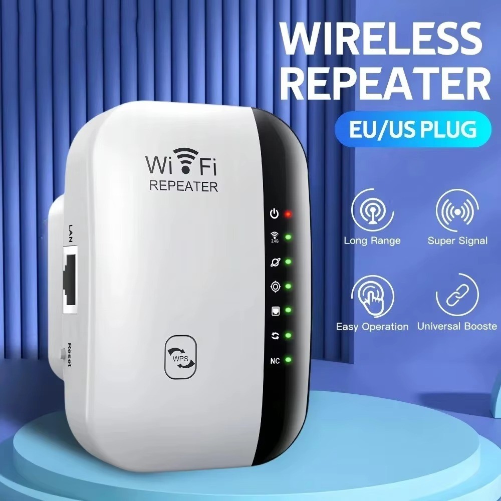 WiFi Range Extender Internet Booster Wireless Signal Repeater Wireless Amplifier