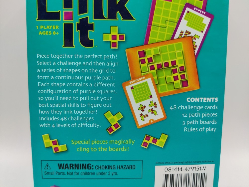Link it Path Puzzle The Piece-By-Piece Path Puzzle 48 Challenges Brainwright