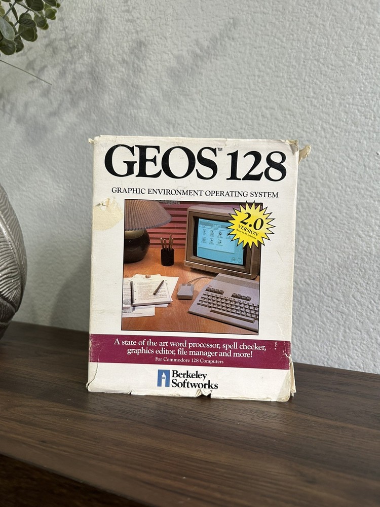 GEOS 128 2.0 Commodore 128 Operating System w/ Box, Manuals, Paperwork...