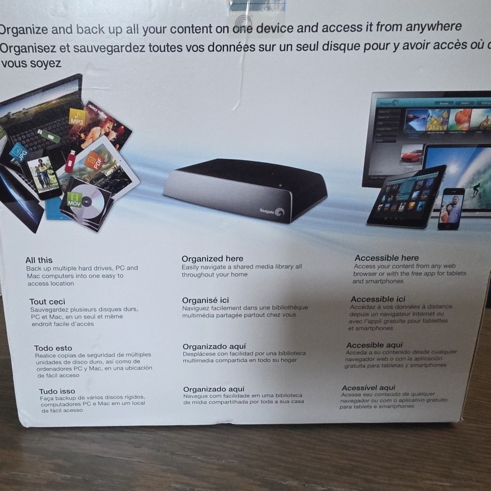 Seagate Central Shared Network Storage NAS 2TB SNR01C New In Box