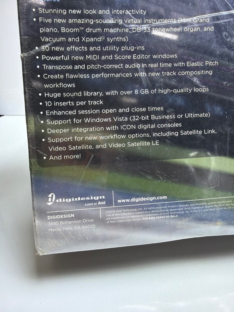 Avid Digidesign Pro Tools Hd 8 Upgrade Software 9920-59812-00