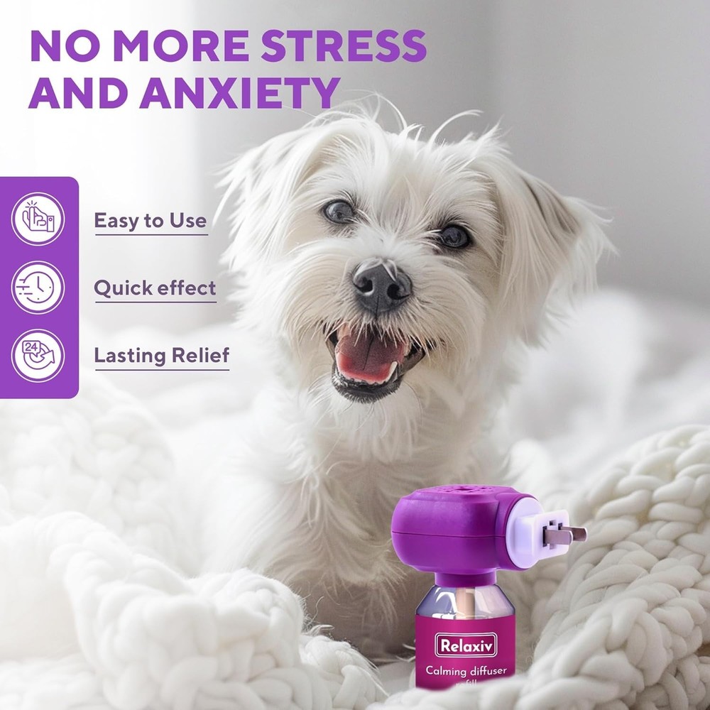 Safe & Effective Calming Diffuser for Dogs - Reduces Aggression & Anxiety