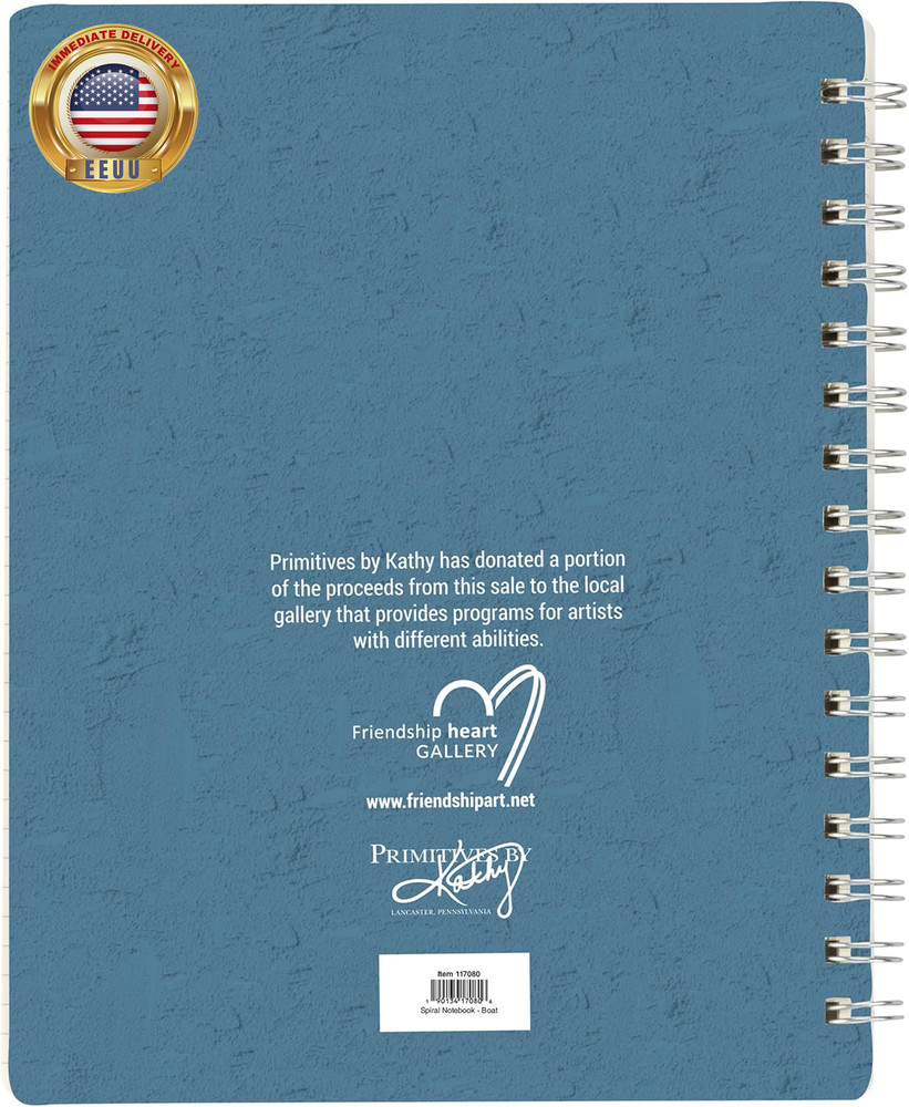 Boat Spiral Notebook ⭐️⭐️⭐️⭐️⭐️