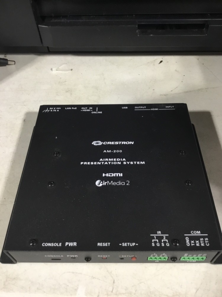 Crestron AM-200 Airmedia Presentation System No AC Adapter TESTED