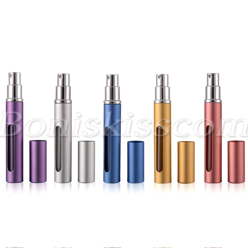 5pcs 5ml Portable Glass Refillable Perfume Atomizer Pump Spray Bottle(40 sets)