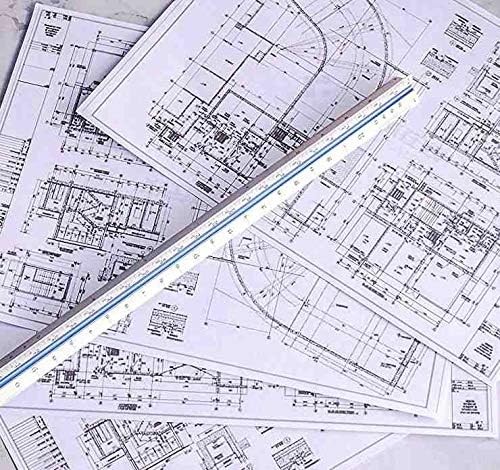 Triangular Engineering Scale Aluminum Ruler Engineer Ruler,
