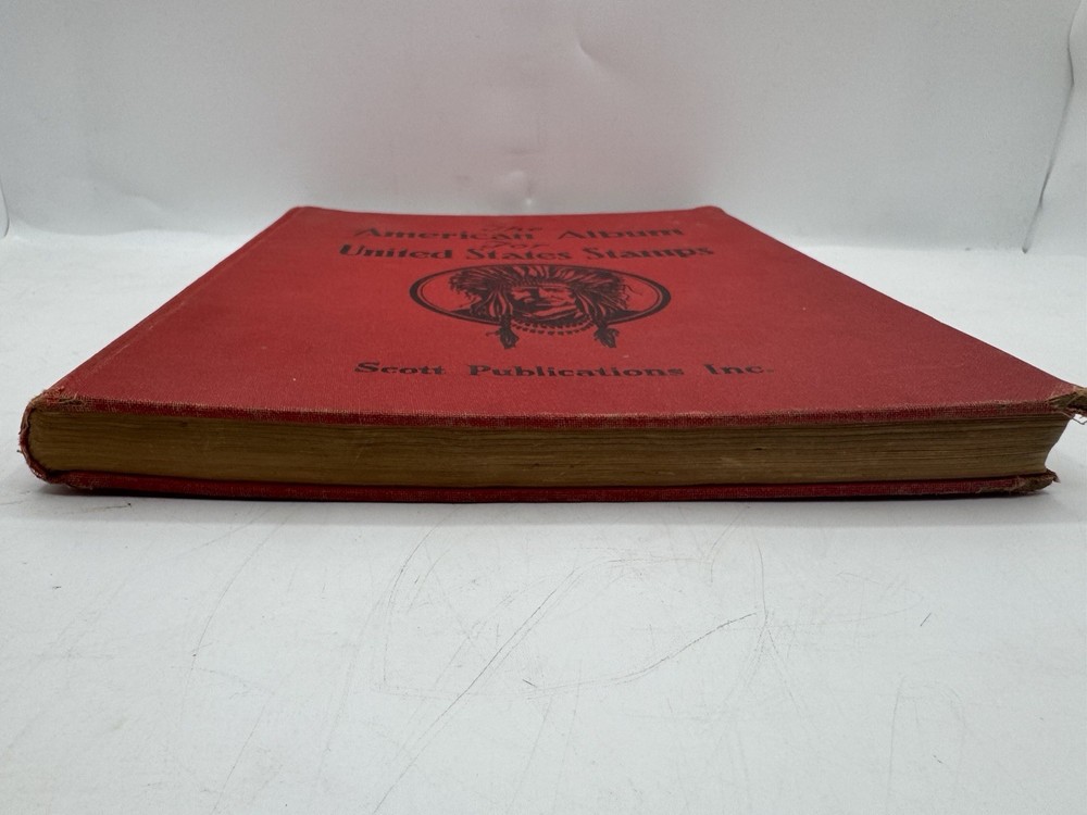 Scott American Album for United States Stamps W/Stamps Amelia Earhart, SIGNED