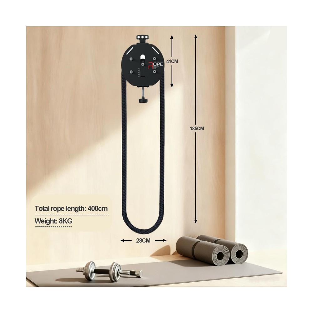 Endless Rope Trainer,Portable Cable Pulley System,Pulley Cable Machine System...