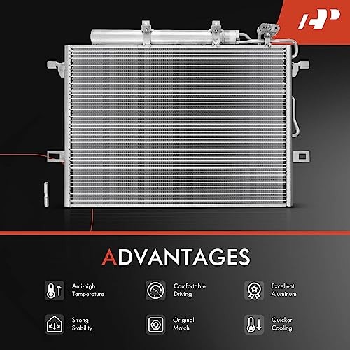 Air Conditioning A/C Condenser Compatible with Mercedes-Benz E-Class E300,