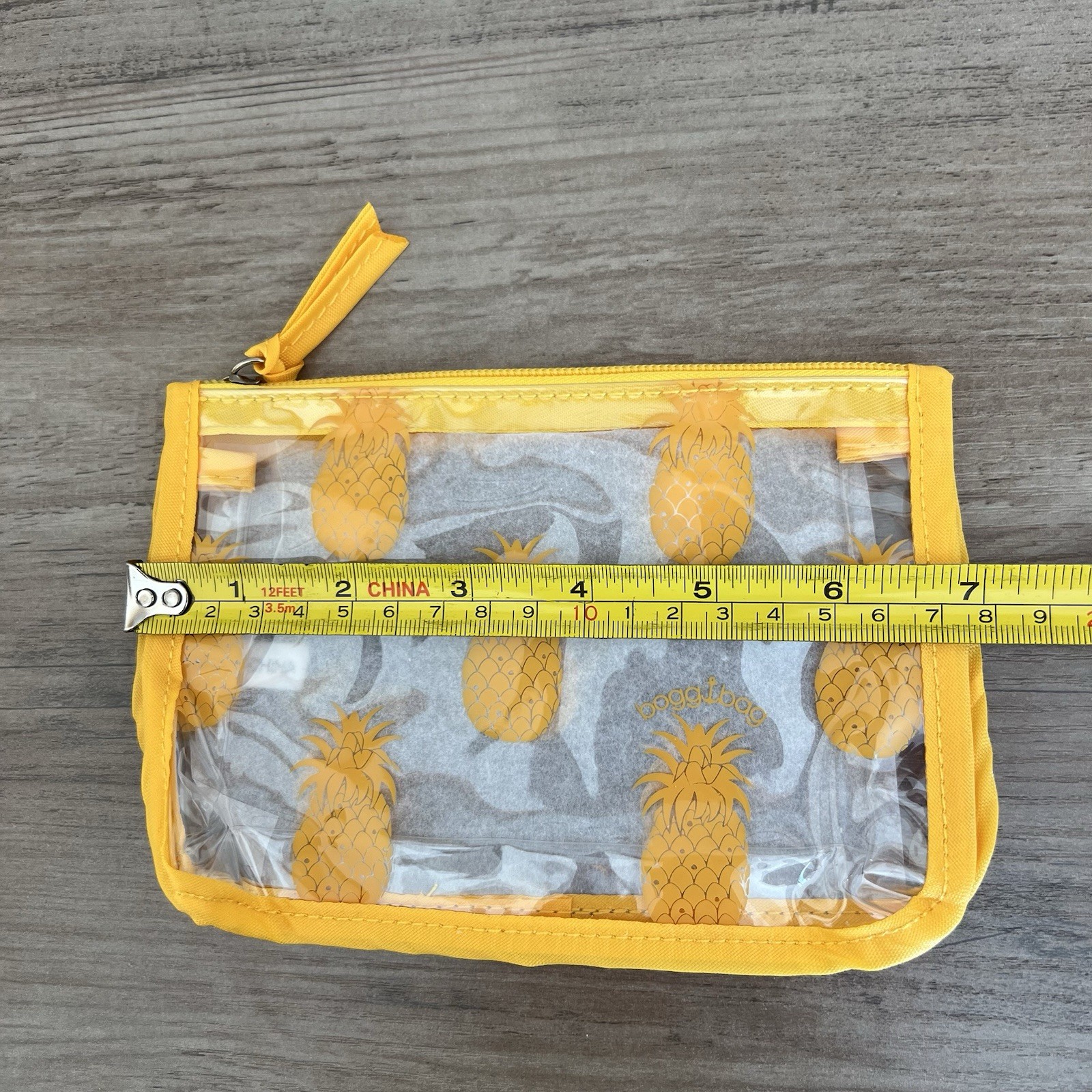 Bogg Bag Pineapple Insert Pouches 2 Set Clear Zipper Travel Organizer Beach