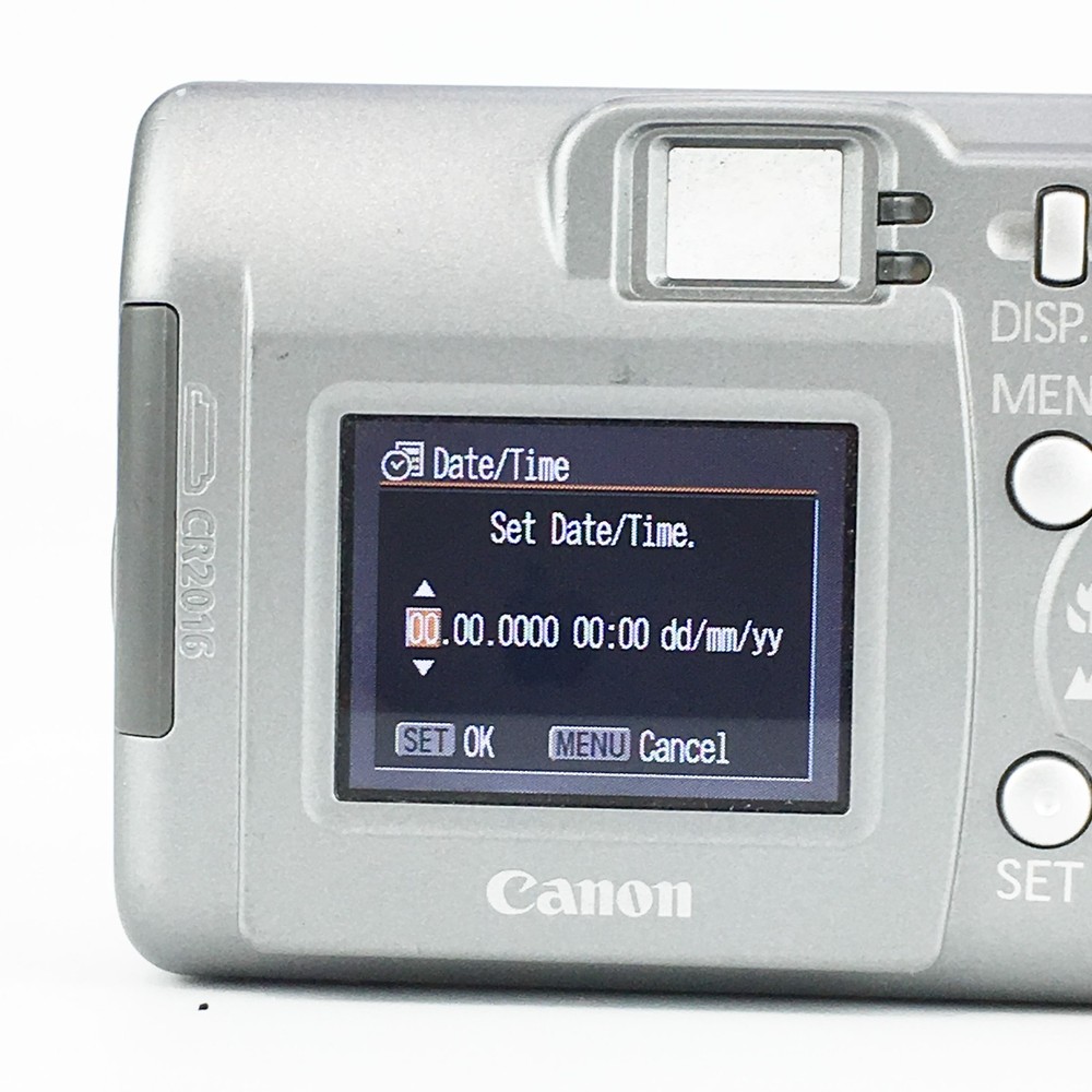 Canon PowerShot A310 3.2MP Compact Digital Camera Silver Tested Working