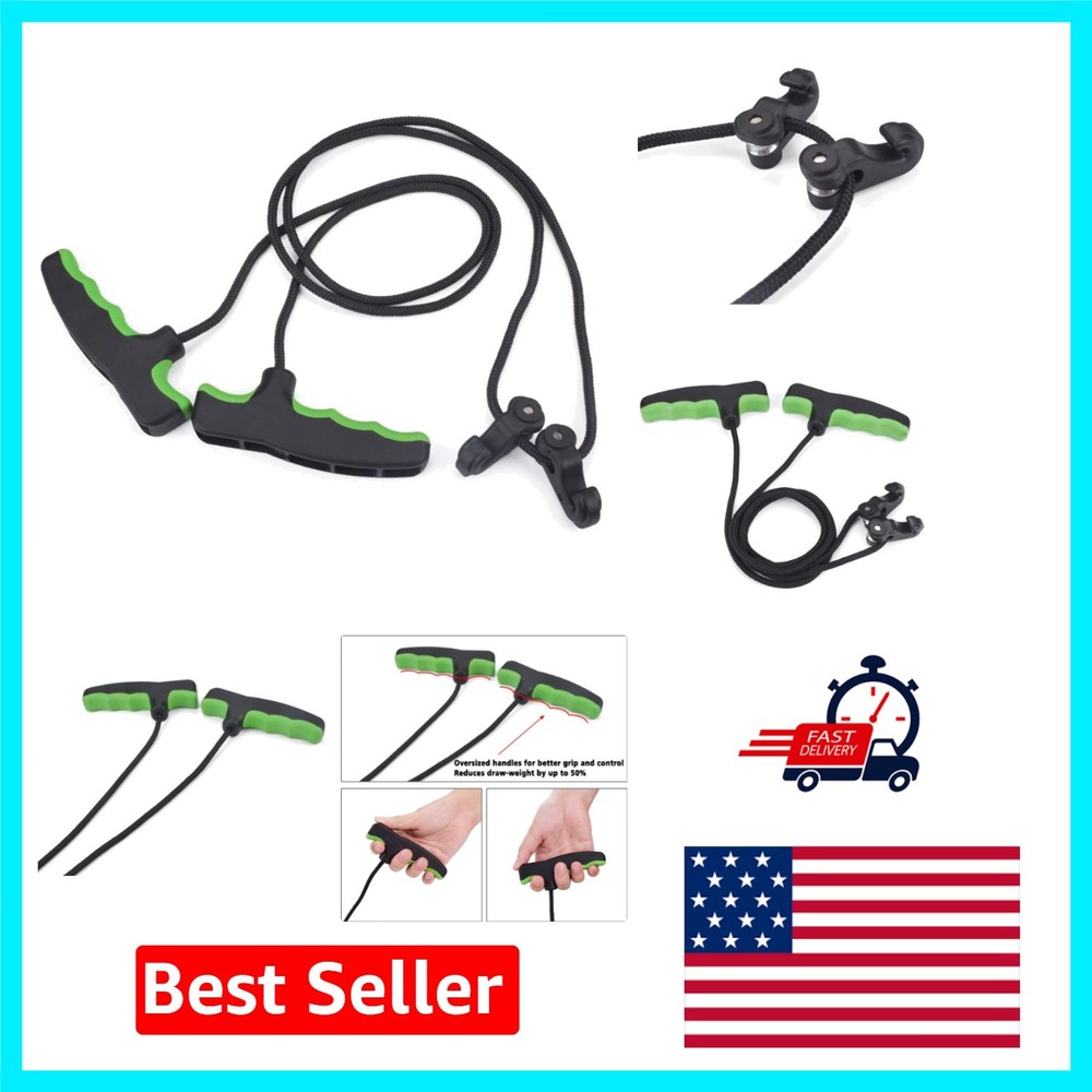 Compact Crossbow Cocking System with Superior Grip - 70 inch Adjustable Length