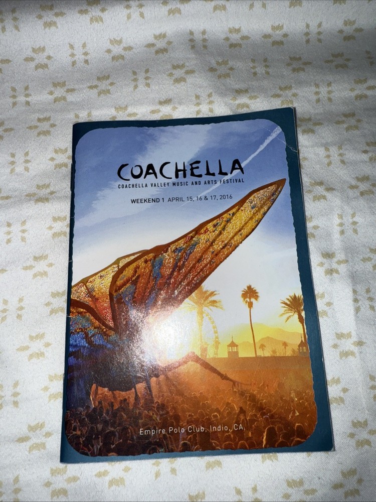 Official Coachella 2016 Weekend 1 Program book