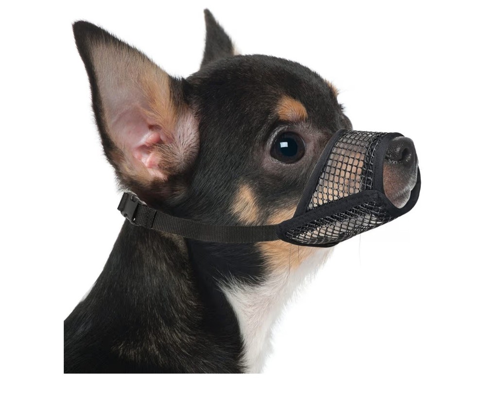 Dog Muzzle Soft Mesh Breathable for Small Medium Large Dogs, Biting Chewing G...