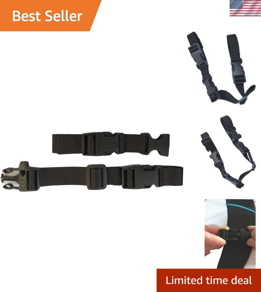 Durable Nylon Backpack Chest Strap - Adjustable Hands-Free Comfort for Hiking