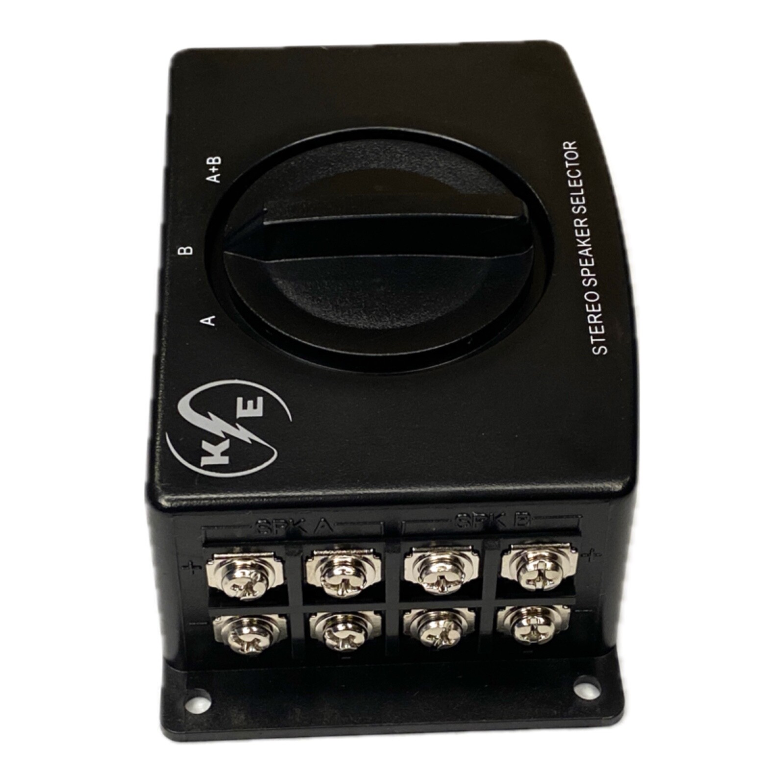 A/B A B A+B Stereo Speaker Selector Switch Switcher Combiner 2 Way Black Box