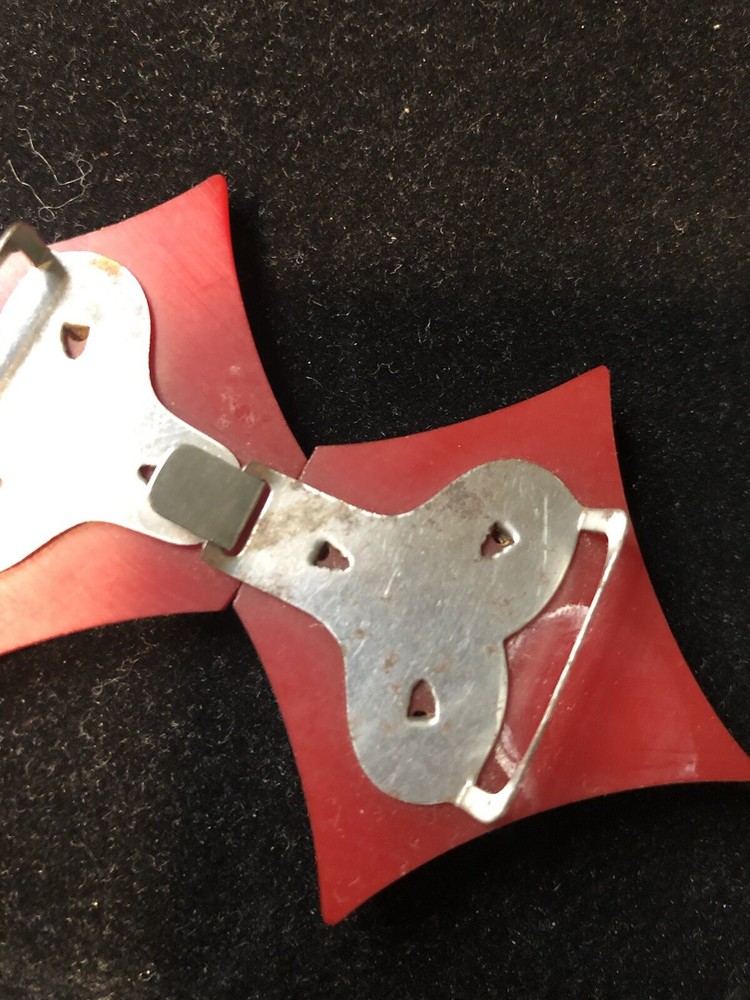 Cherry Red Bakelite Buckle