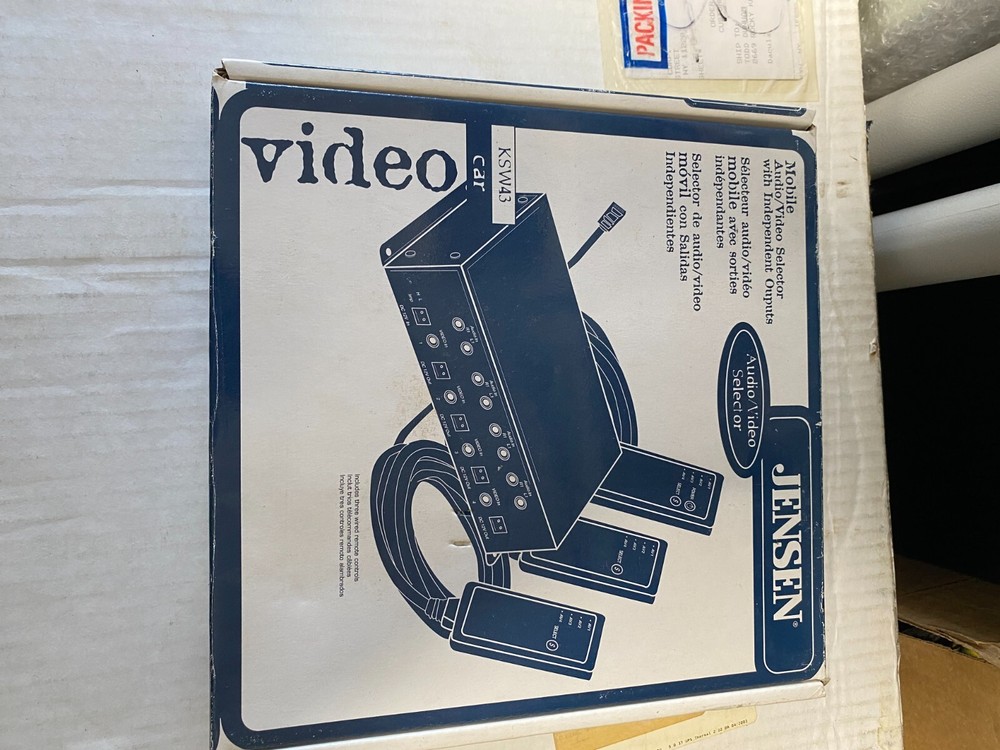 New - Jensen KSW43 Car Audio/video Source Selector - 4 Inputs 3 Outputs