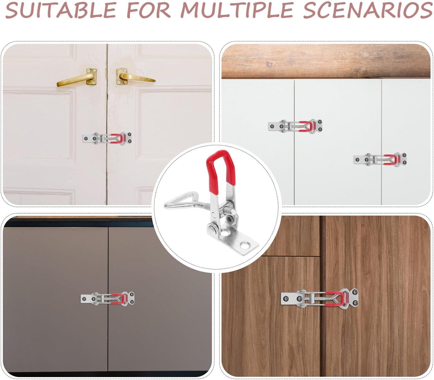 Heavy Duty Steel Toggle Latch Catches Adjustable Lock Clamp For Boxes Case New