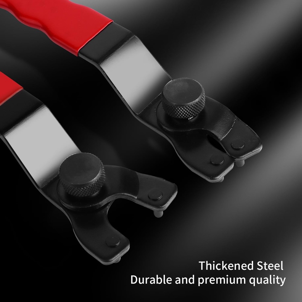 Adjustable Pin Wrench for Angle Grinder MachineGrinder Spanner Wrench Red