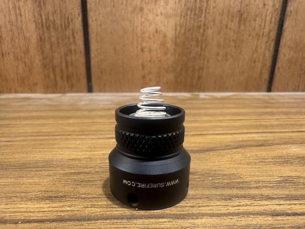 SUREFIRE REPLACEMENT REAR PUSH BUTTON TAIL CAP SCOUT LIGHT PRO SERIES BLACK