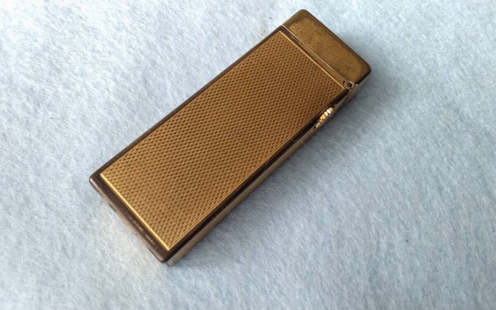 Dunhill Rollagas Early Model Gold Lighter Working Condition