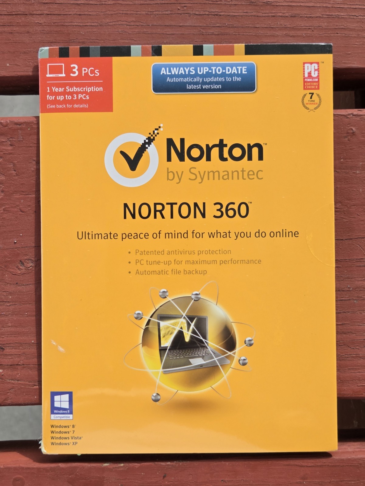 2013 Norton 360 by Symantec Windows 8 7 Vista & XP New Sealed CD Rom Code 3 PCs