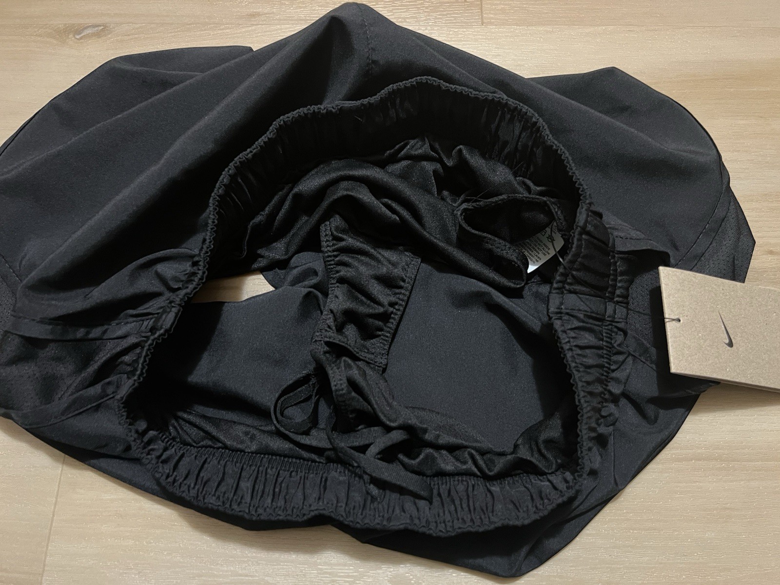 NWT Nike Tempo Women's Brief-Lined Running Shorts Black Size Small 831558-014