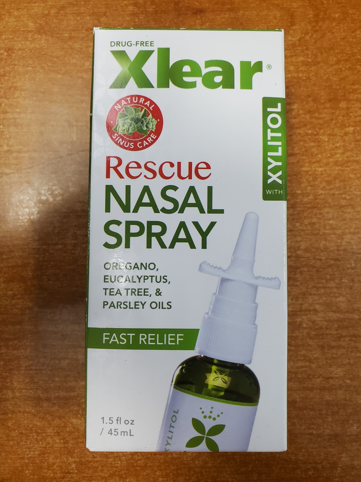 Xlear Rescue Nasal Spray w/ Xylitol All-Natural Nasal Spray 1.5oz. (Exp 5/25) F