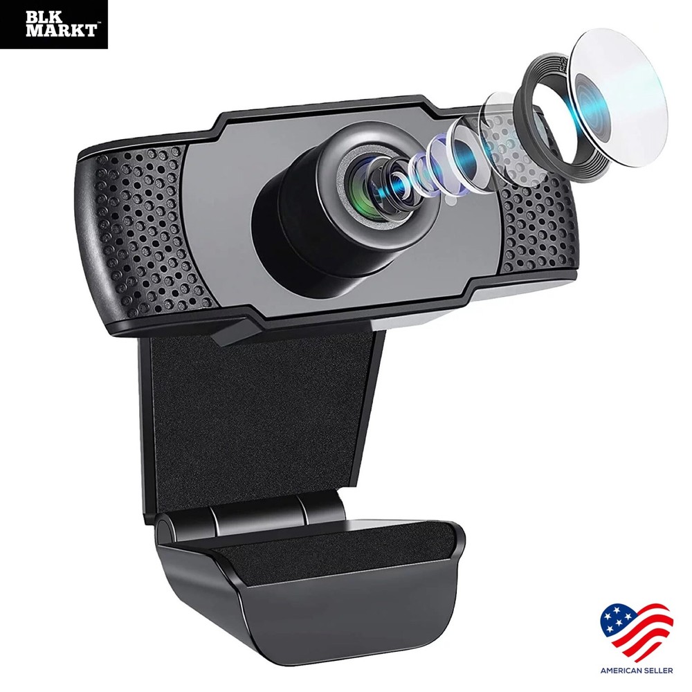 Webcam HD with Microphone Web Camera USB 2.0 for PC MAC Desktop Laptop Computer