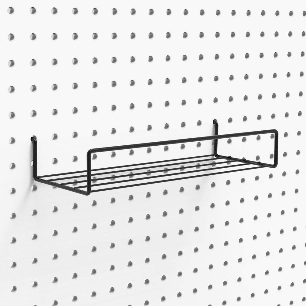 Pegboard Shelves, Peg Board Hooks, for Organizing Various Tools, 4 Packs, Black