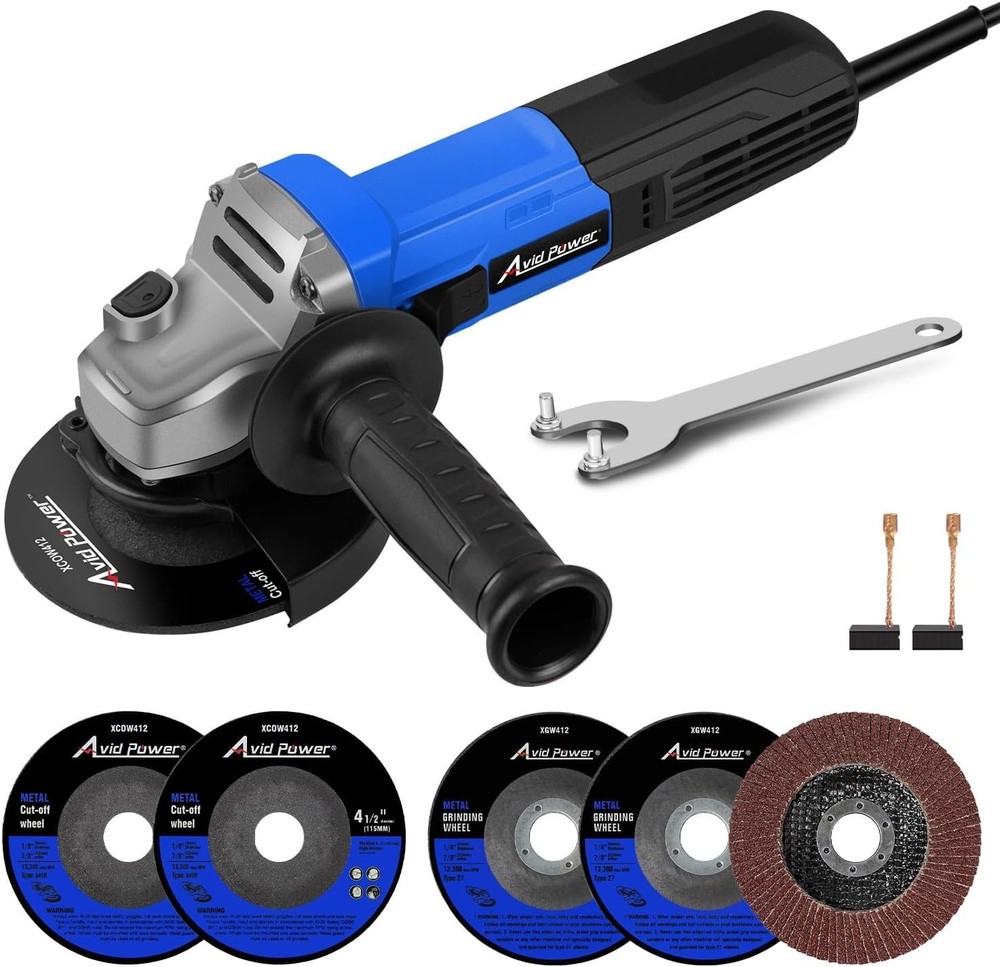 Compact 4-1/2" Electric Grinder Power Tool