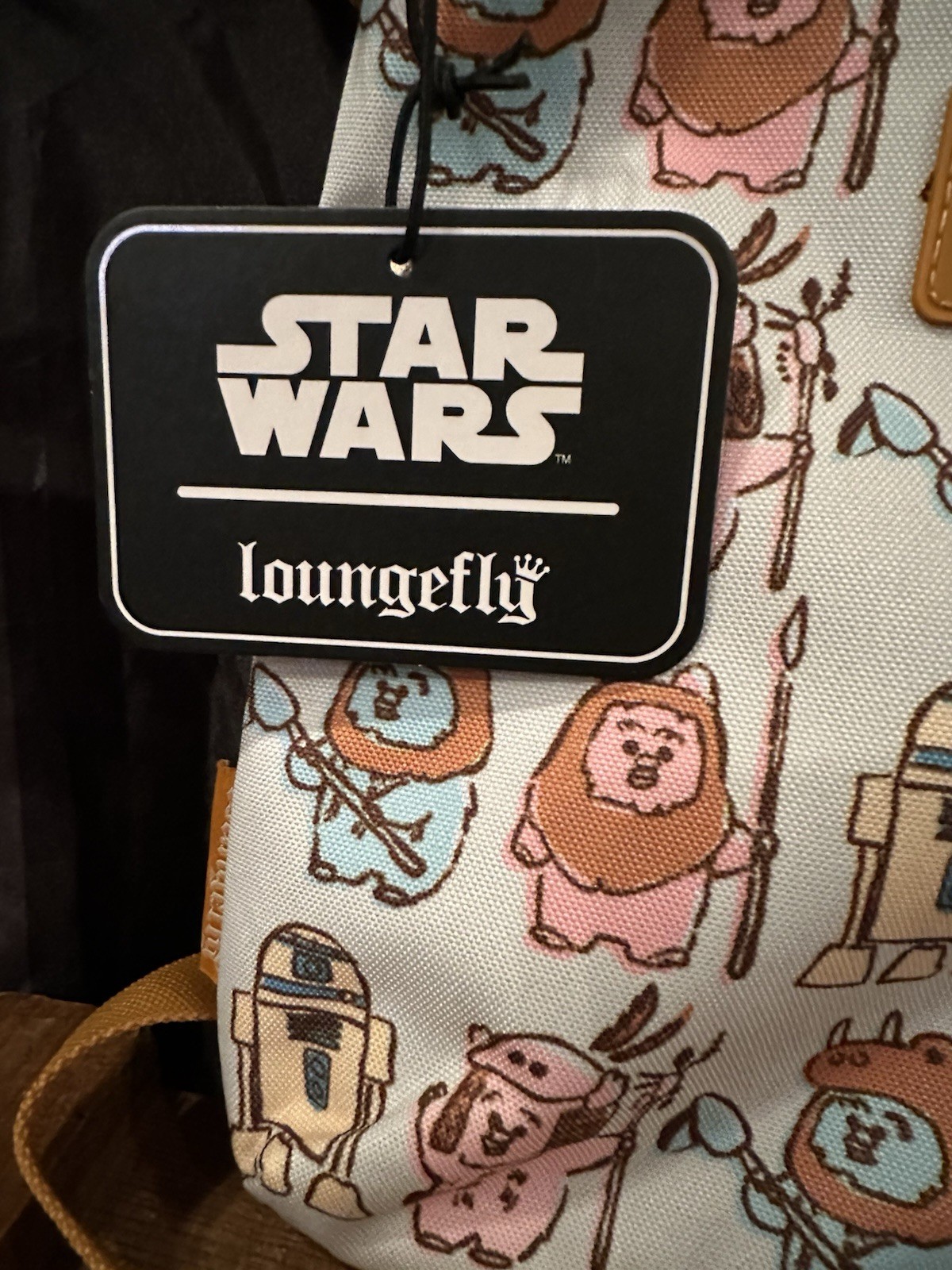 Loungefly Star Wars Pastel Ewok All Over Print Crossbody Bag NWT Nylon Bag