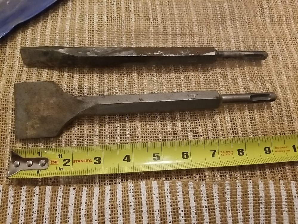 chisel set Heavy Duty Work!! Older Used Tools Great For Masonry Work