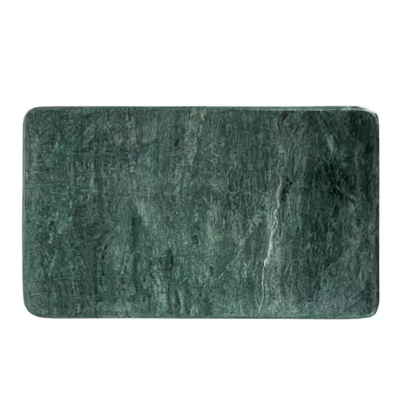 15 In. Rectangular Green Marble Serving Board